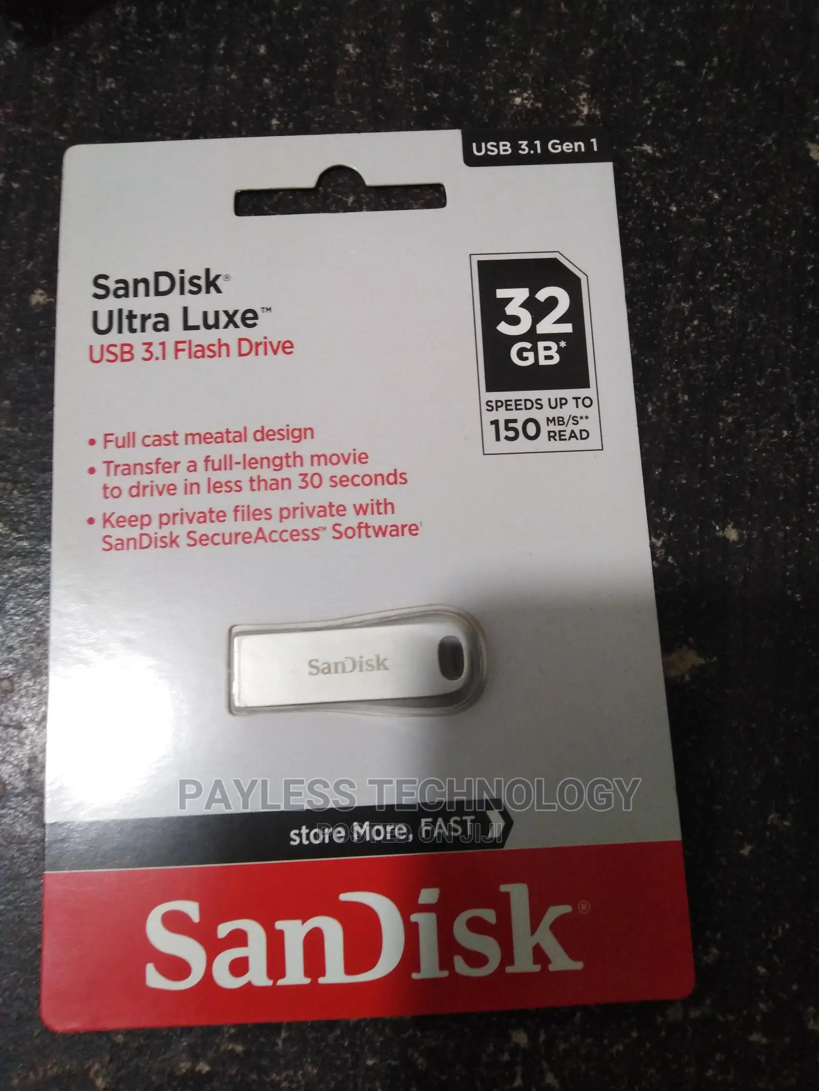 Sandisk 32gb Ultra Luxe 3.1 USB Pendrive