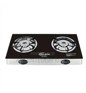 2 Burner - Automatic Glass Table Top Stove - Black