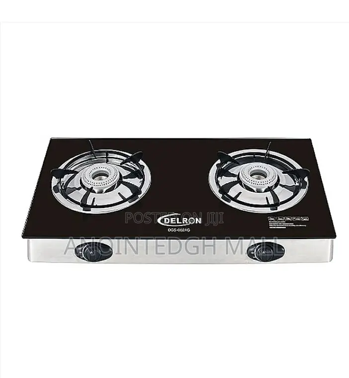 2 Burner - Automatic Glass Table Top Stove - Black