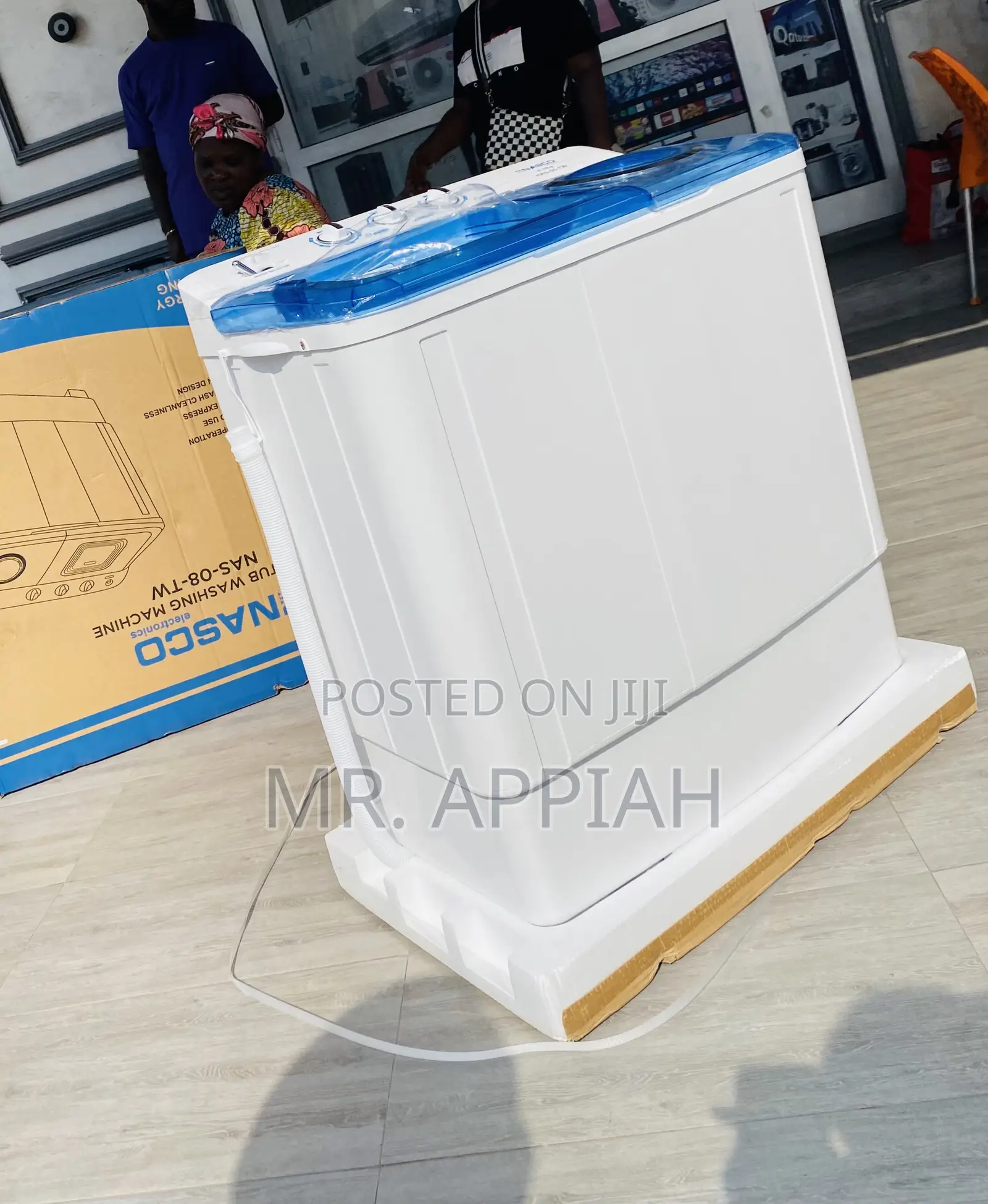 Super Authentic Nasco 8kgelectric Washing Machine(Twin-Tub)