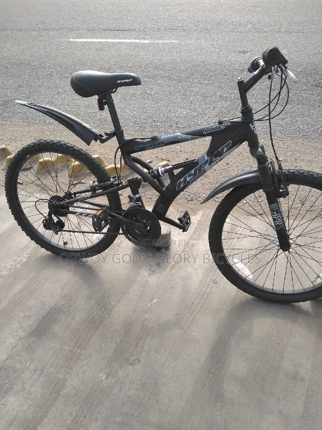 Black 24 Spring Bike
