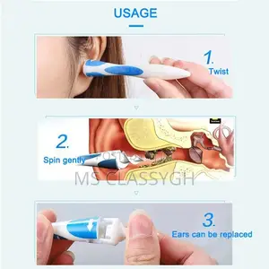 Ear Wax Cleaning Kit Spiral Silicon Ear Care Pick Earwax Rem