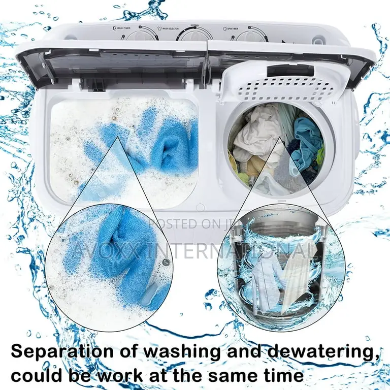 Zokop Portable Compact Twin Tub Washing Machine 14.3lbs