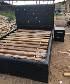 Double Bedframe With Side Drawer
