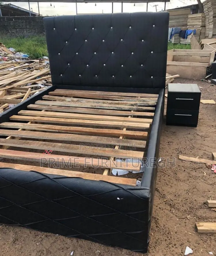 Double Bedframe With Side Drawer