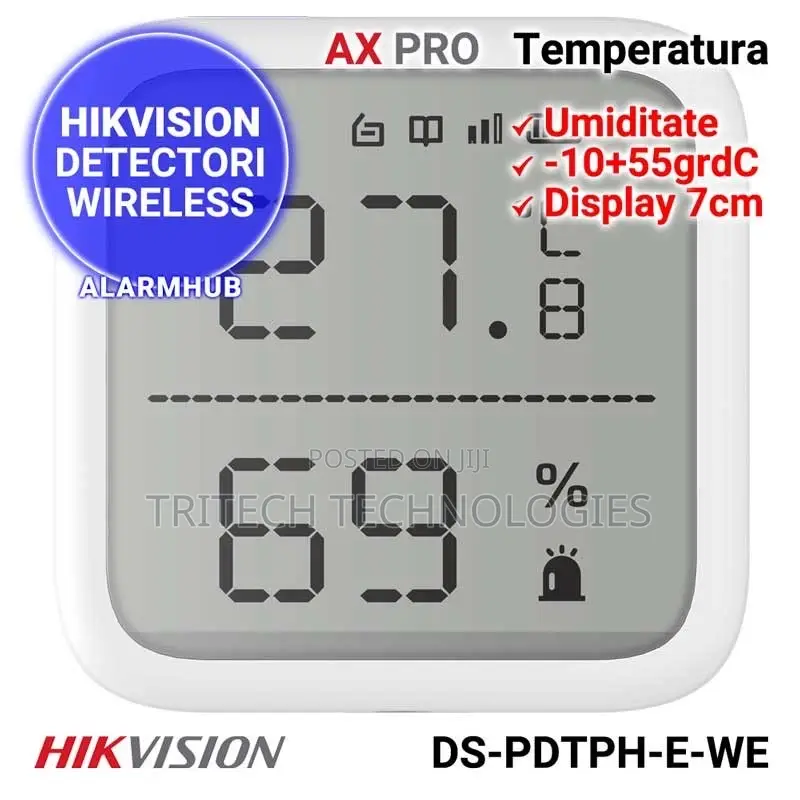 Hikvision Ds-PDTPH-E-We Wireless Temperature Detector