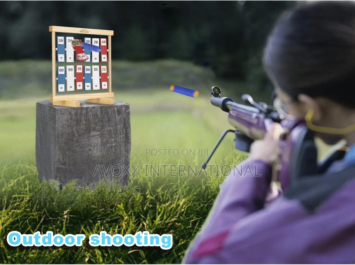 Monilon Spinning Shooting Target Board Toys for Boys Girls