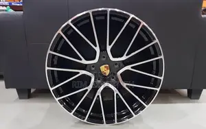 Original Porsche Rim 21 Black and Silver