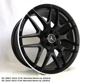 AMG Benz Mercedes G-Wagon Rim 22 All Black With Silver Lip
