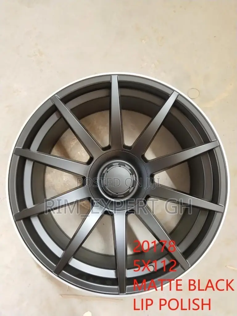AMG Mercedes Benz Rim 20 All Black With Silver Lip