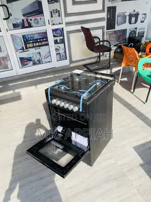 Anti-Rust Volcano 4 Gas Burner With Oven(Black)50x50.