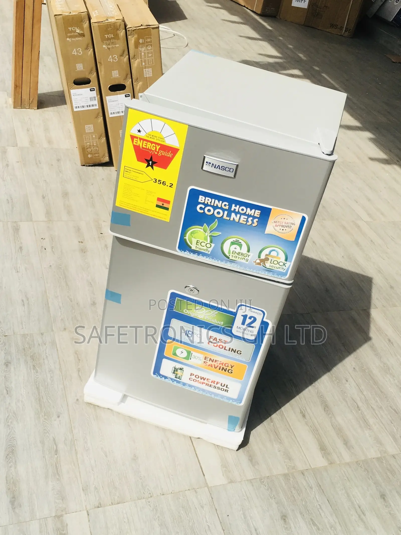 Doubledoor Topfreezer 90 Liters Nasf2-120 Nasco Fridge