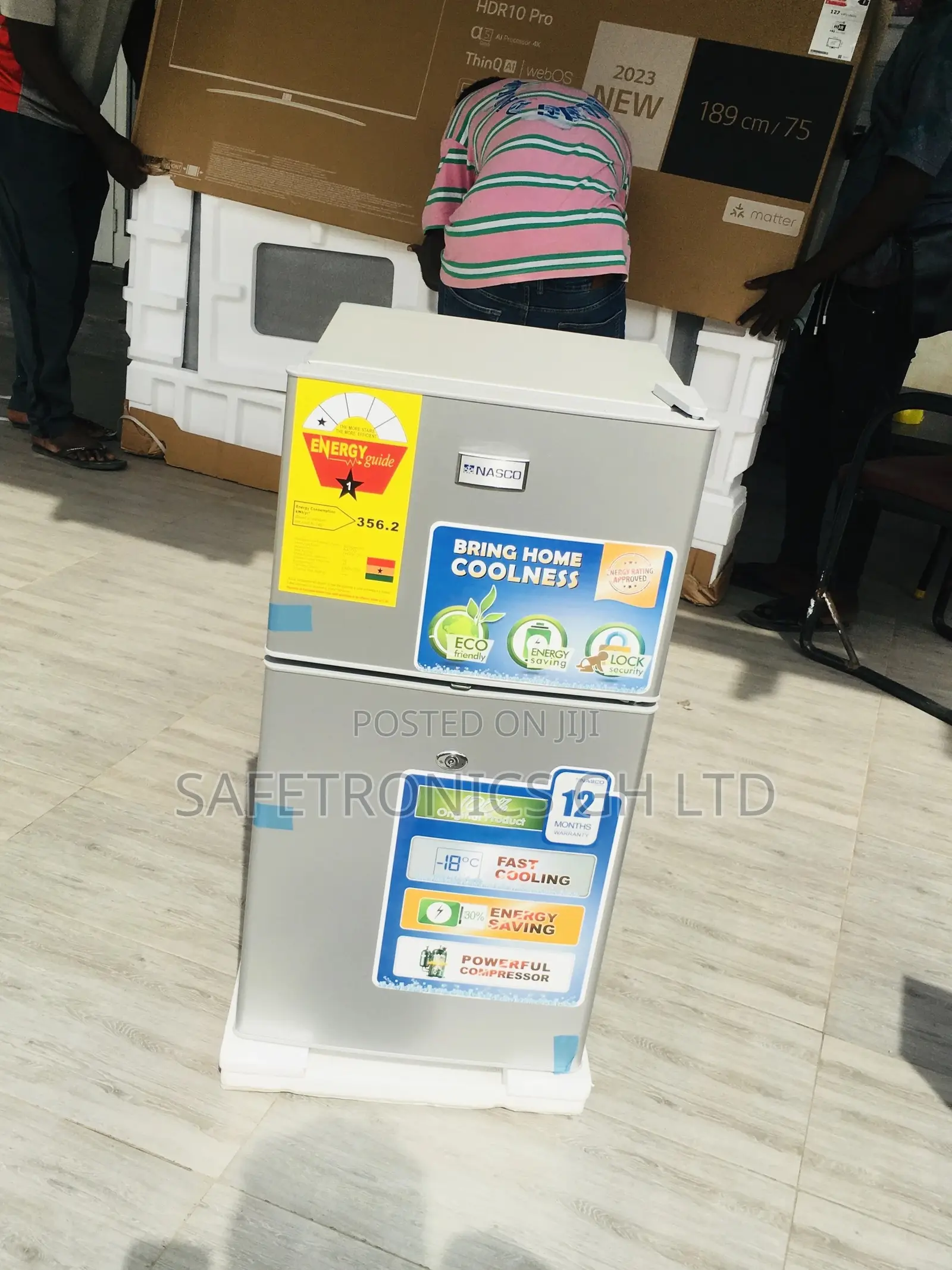 Topfreezer 90 Liters Doubledoor Nasf2-120 Nasco Fridge