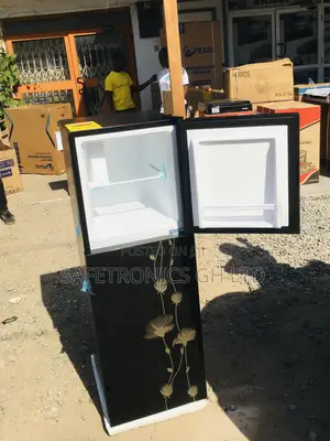 Topfreezer Black Glass Pearl Doubledoor PF-20T Fridge