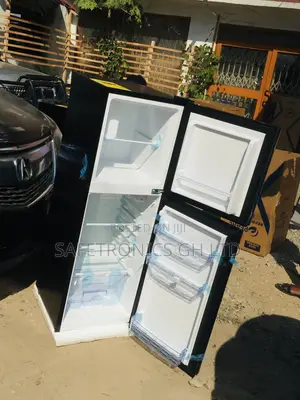 PF-20T Doubledoor Topfreezer Glass Black Pearl Fridge