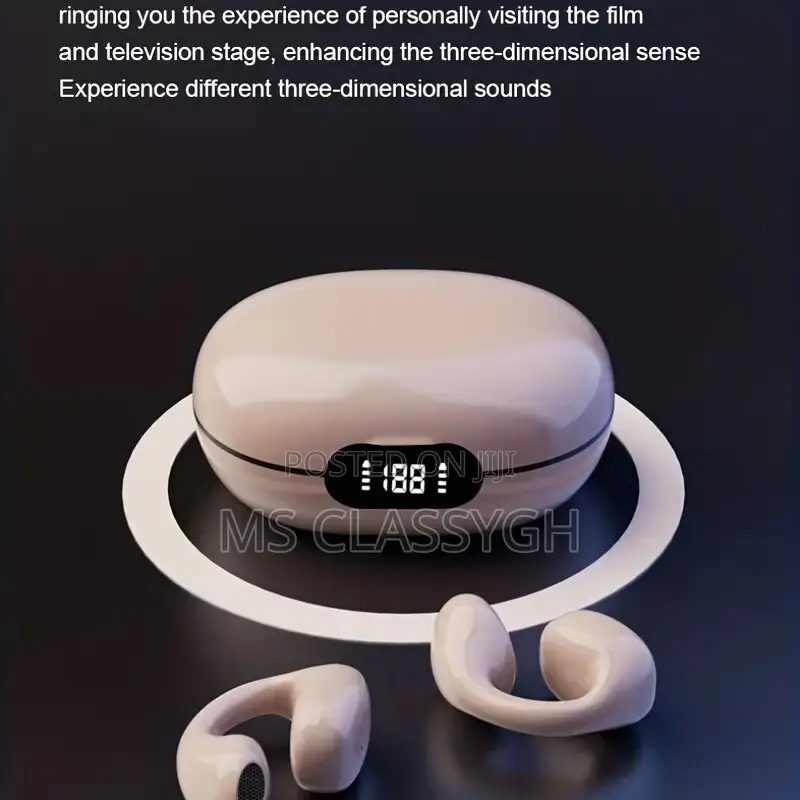 Bluetooth Earbuds Ear Clip Non-in-Ear Digital Display Wearin