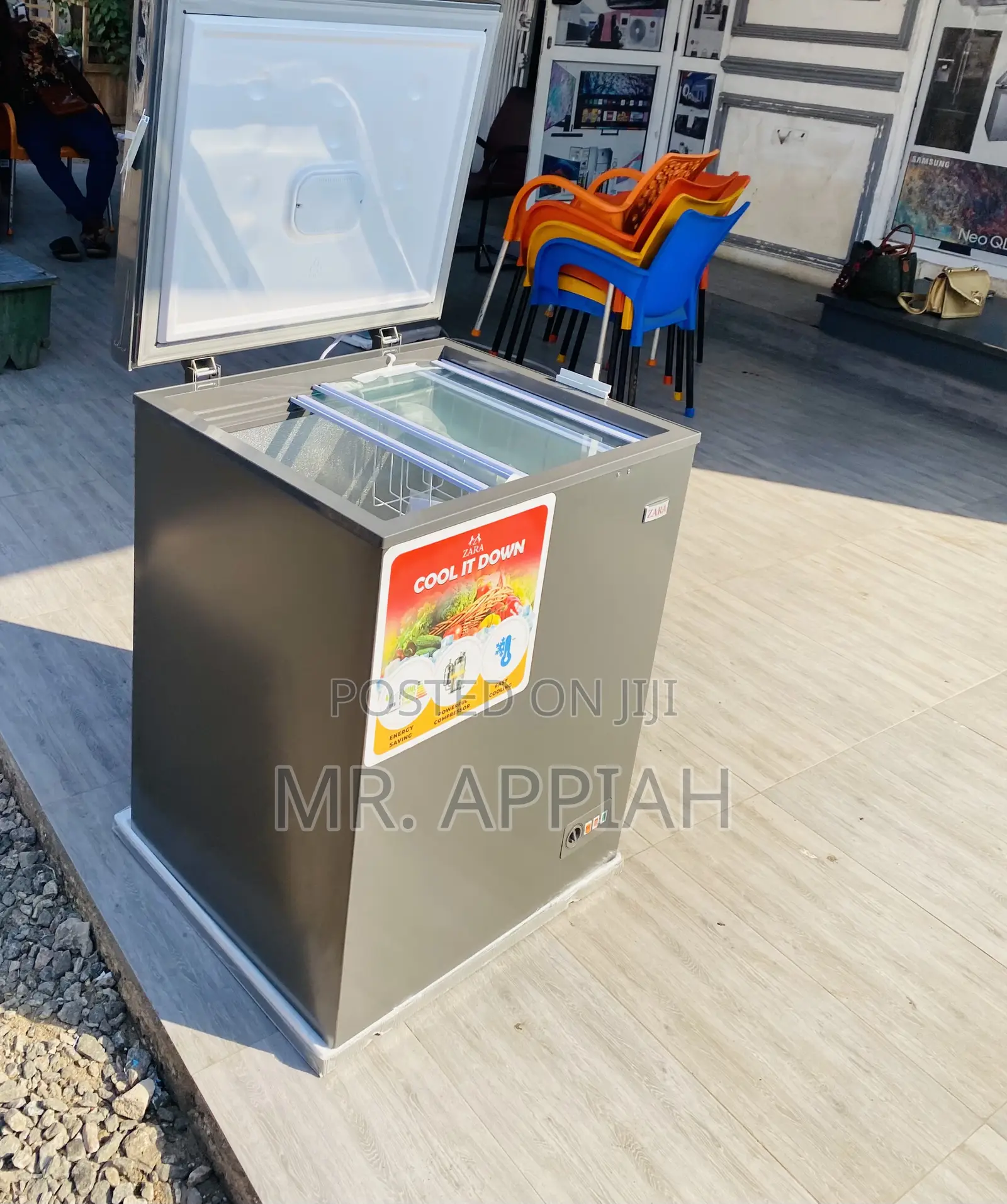 Purchase Authentic Zara 260 1 Door Electric Freezer,Gray