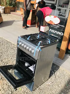 Ferre 4 Gas Cooker Glass Lid Oven With Grill 60x90