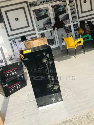 Topfreezer Pearl Pf-20t Black Glass Doubledoor Fridge