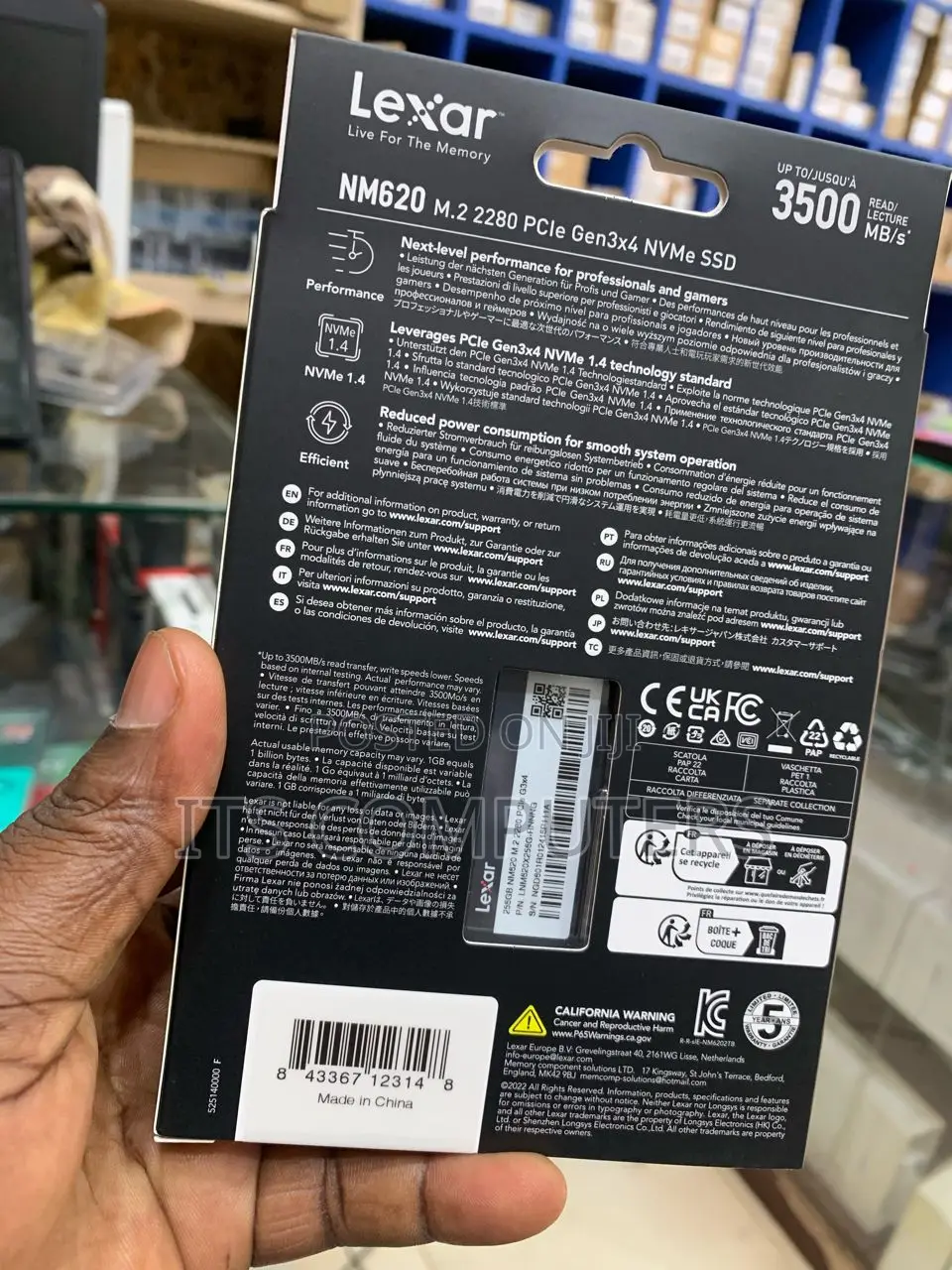 256gb M.2 Nvme SSD (Lexar)