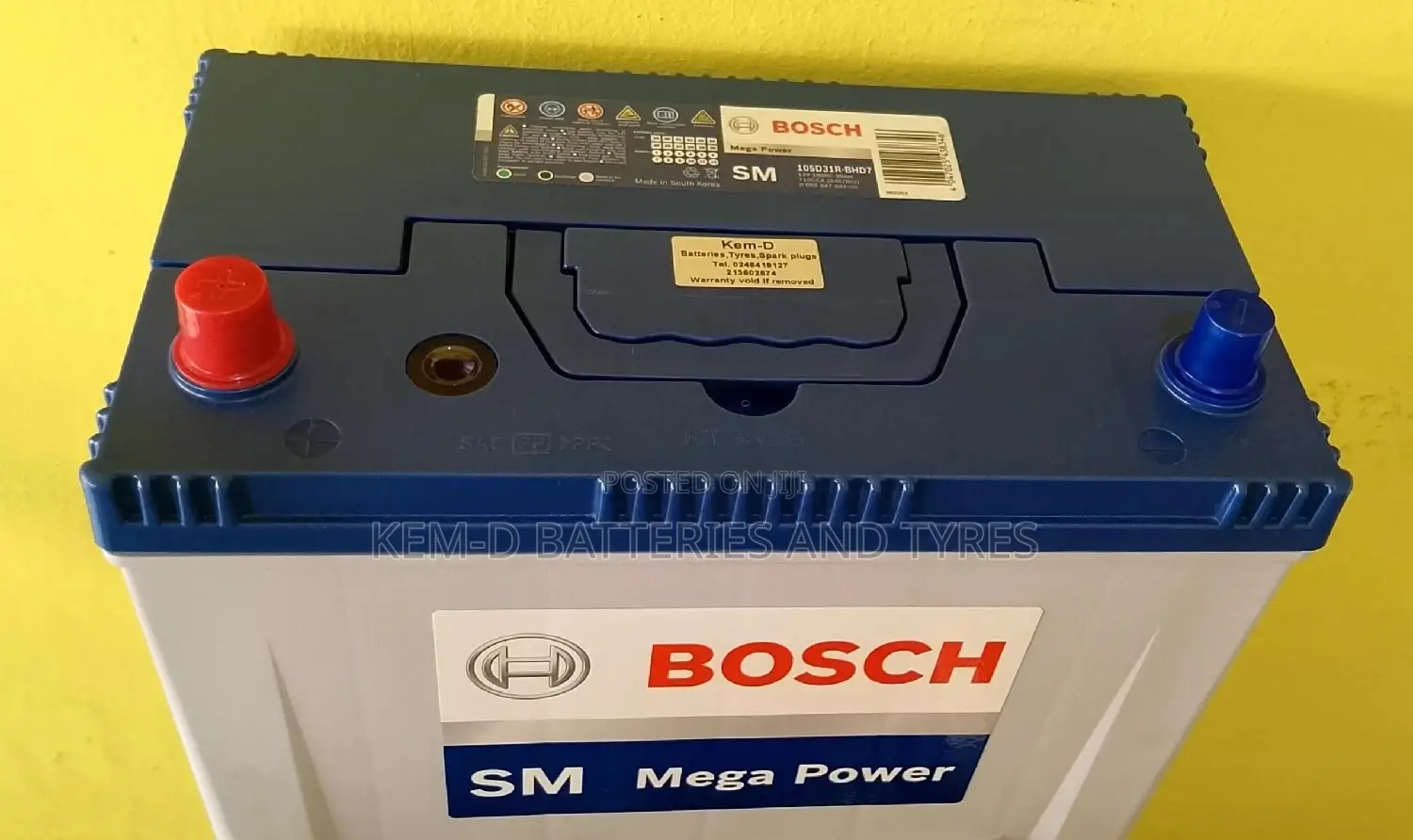 17 Plates Bosch Battery - Free Delivery