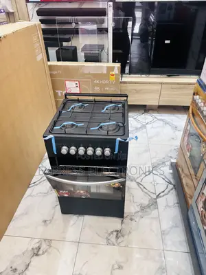High Efficiency Euro 4burner Gas Cooker Oven 50/50 Black