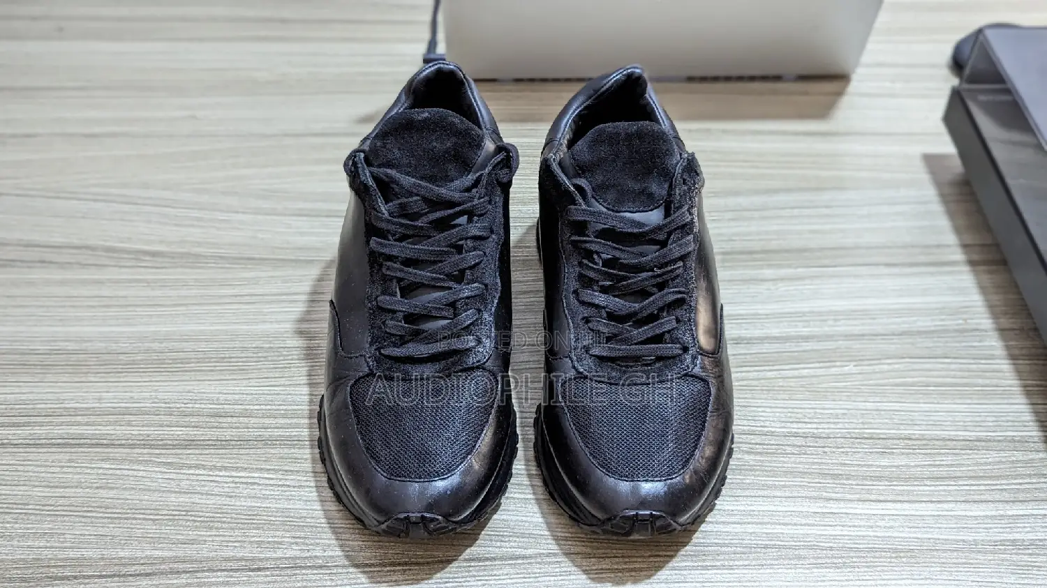 Mallet Popham Triple Black
Leather Sneakers
