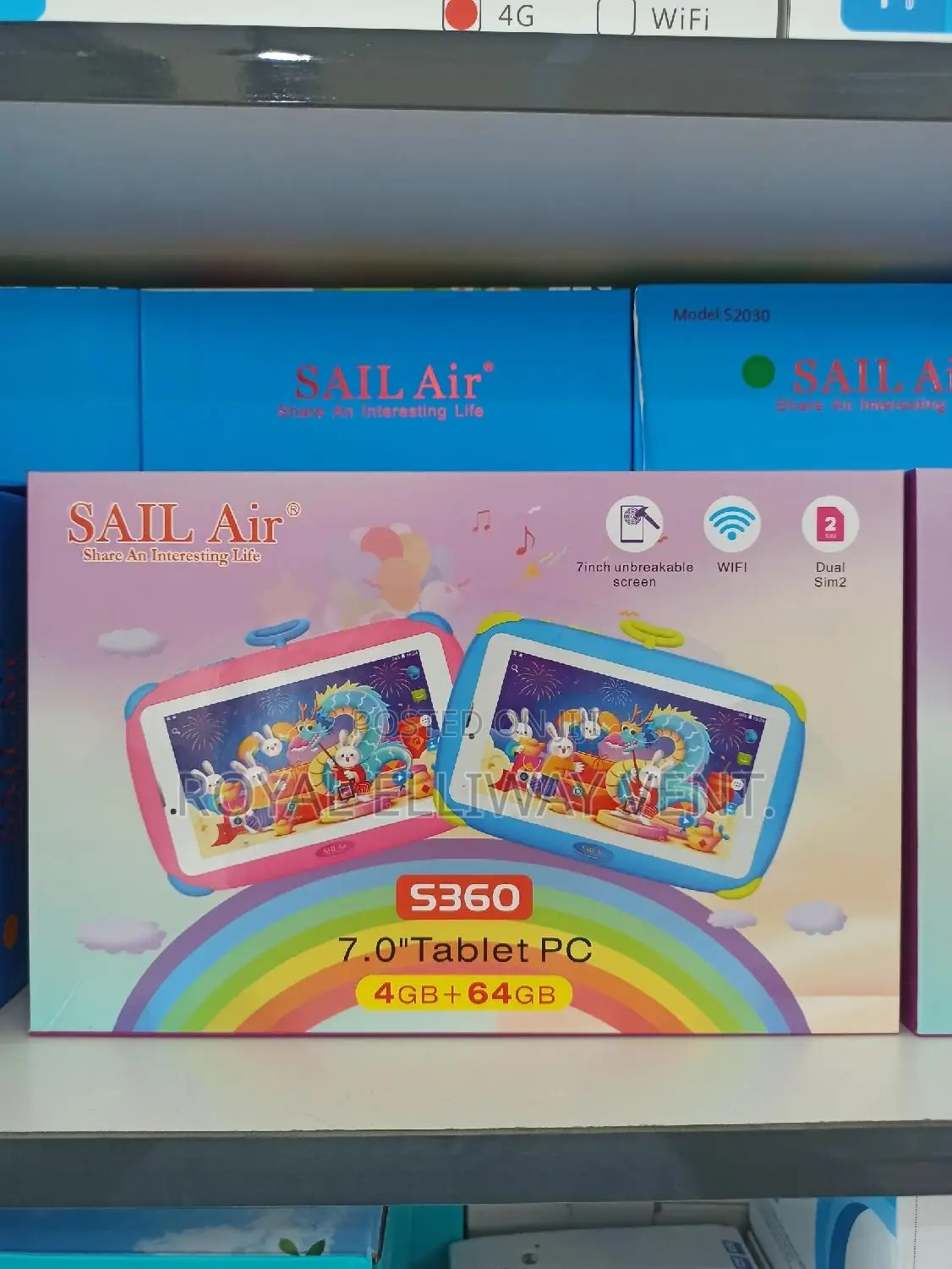 Sail Air S360 Dual SIM Kids Tablets With Unbreakable Screen