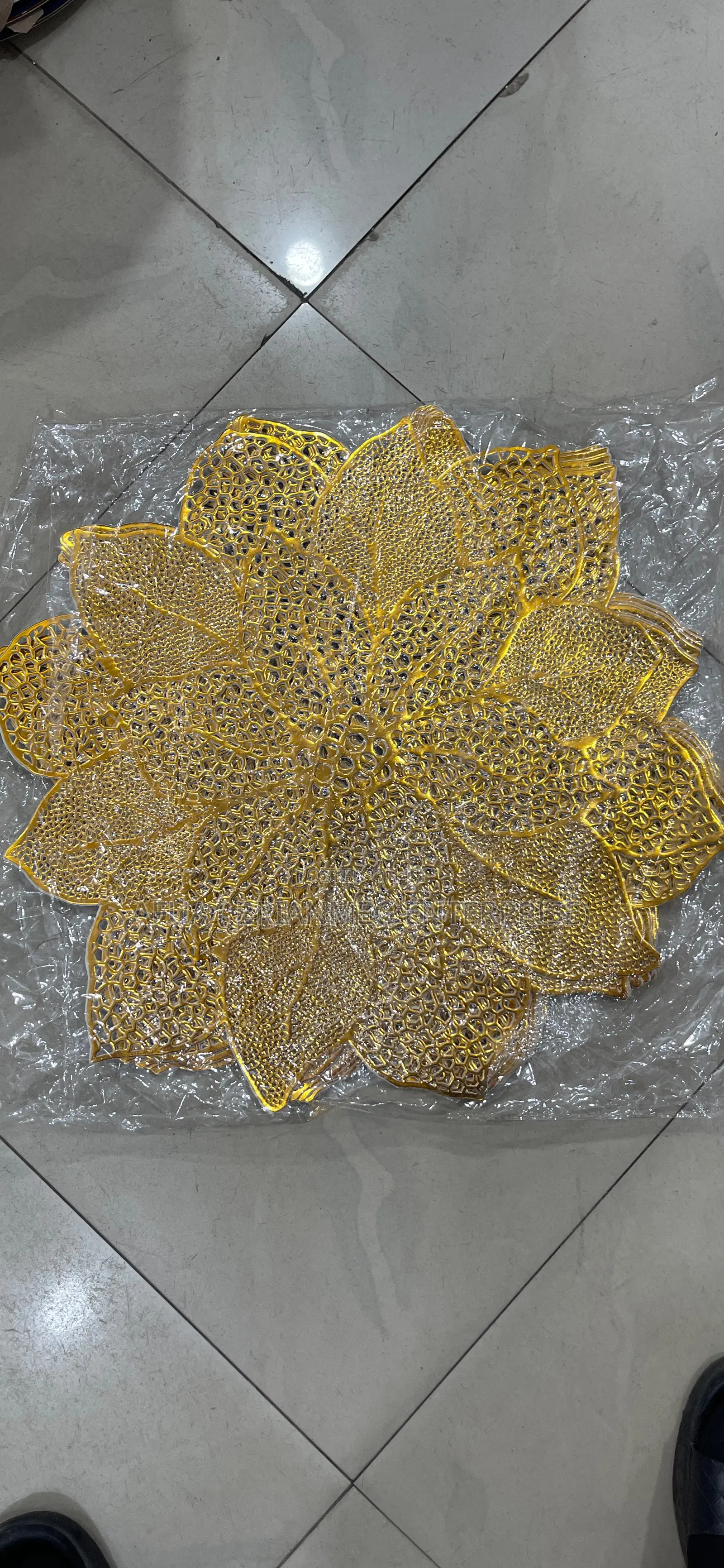 PVC Placemats / Silicon Decorative Floral Table Mats