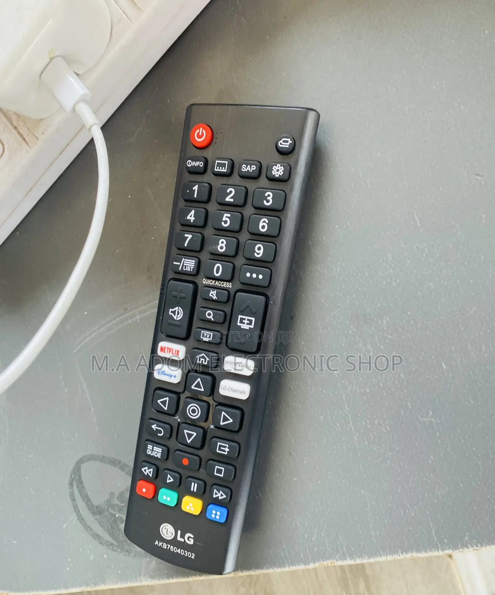 Durable and Affordable LG Remote Control,Black.