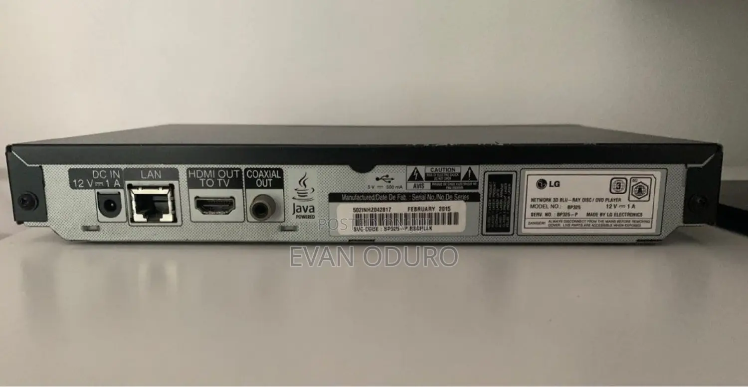 LG Blu Ray Smart 3D DVD Player With Usb I've All Brand DVDS