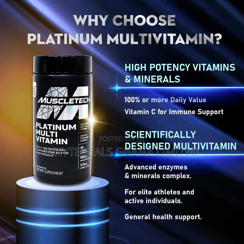 NEVER AGE AGAIN!Platinum Multi-Vitamins+Minerals+Amino Acids