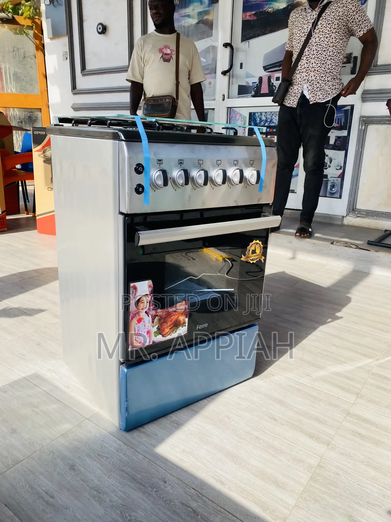 High Quality Ferre Oven and Grill 4 Gas Burner(Gray).