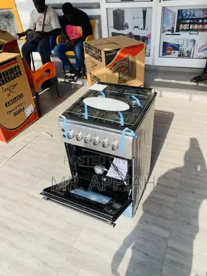 Energy Saving Ferre 50x60 Oven and Grill 4 Gas Burner,Gray.