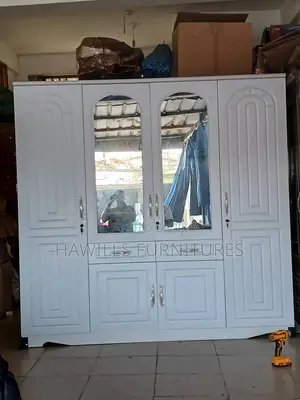 Quality 4 in 1 White Wardrobe