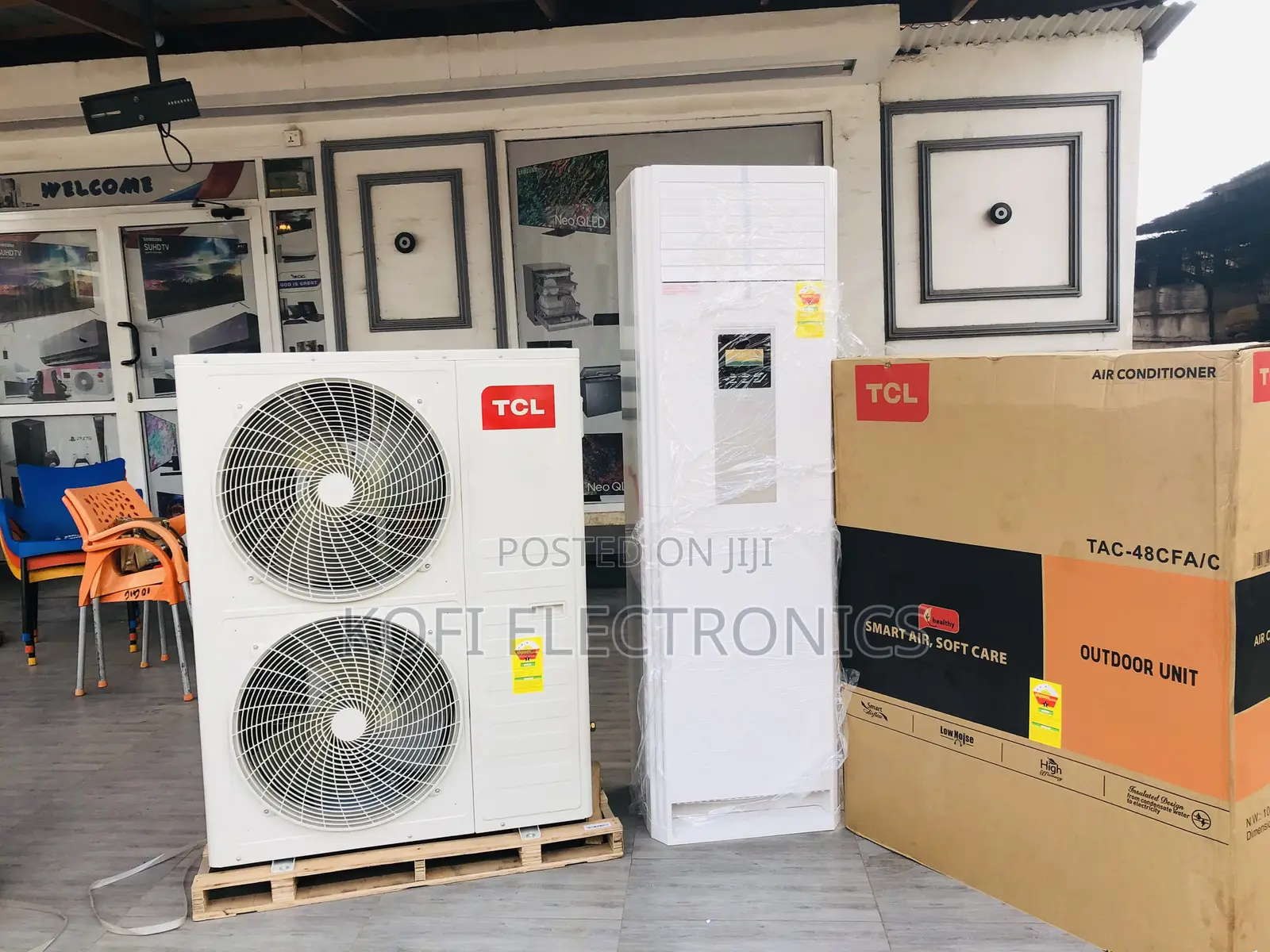 R410a | Cooling Only |380v, 50hz TCL 5.0hp Floor Standing Ac
