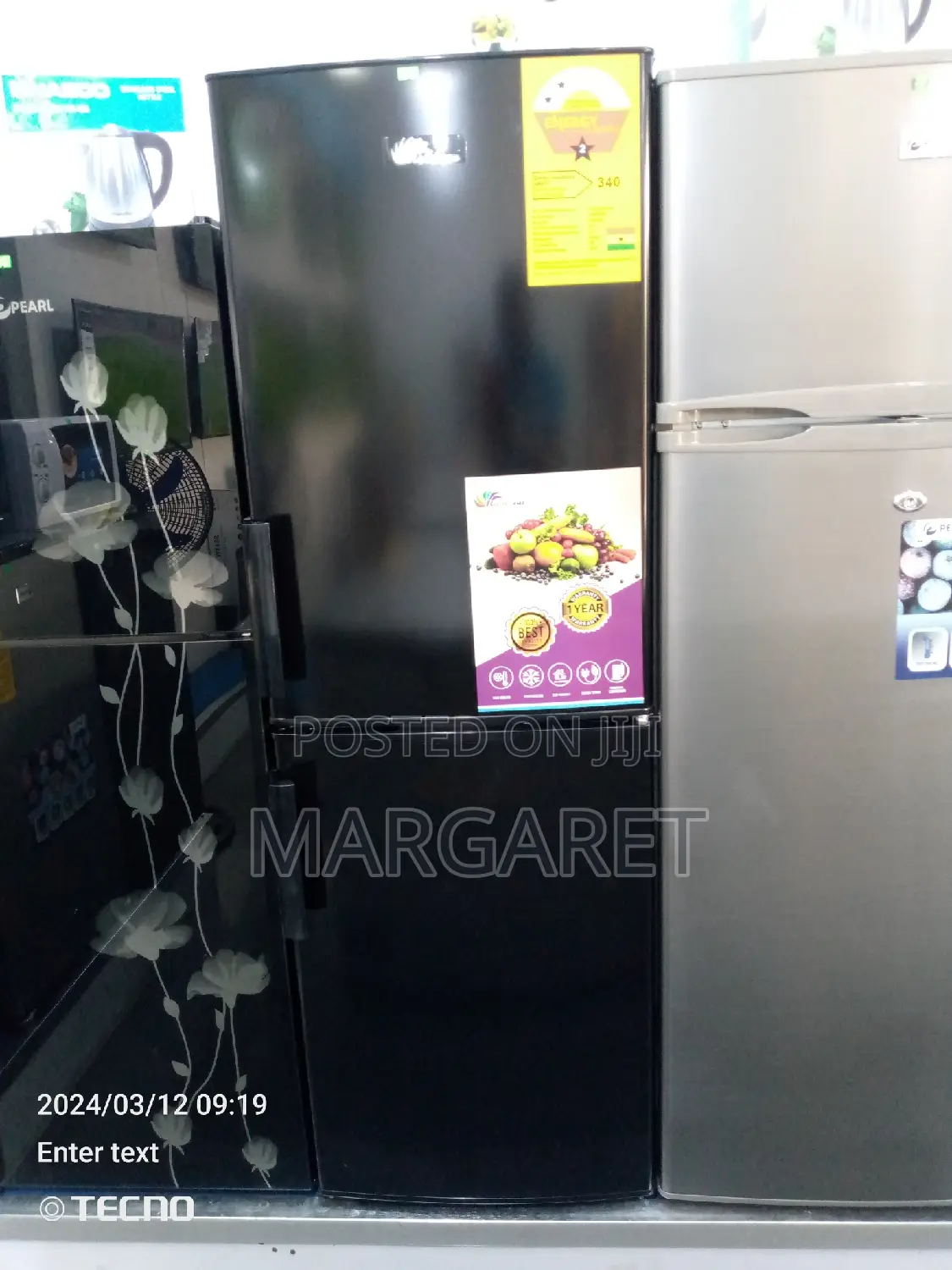 Rainbow Bottom Freezer Double Door Fridge