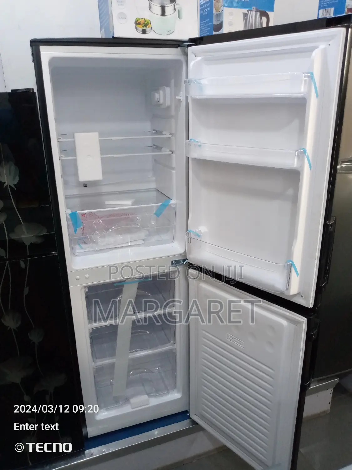 Rainbow Bottom Freezer Double Door Fridge