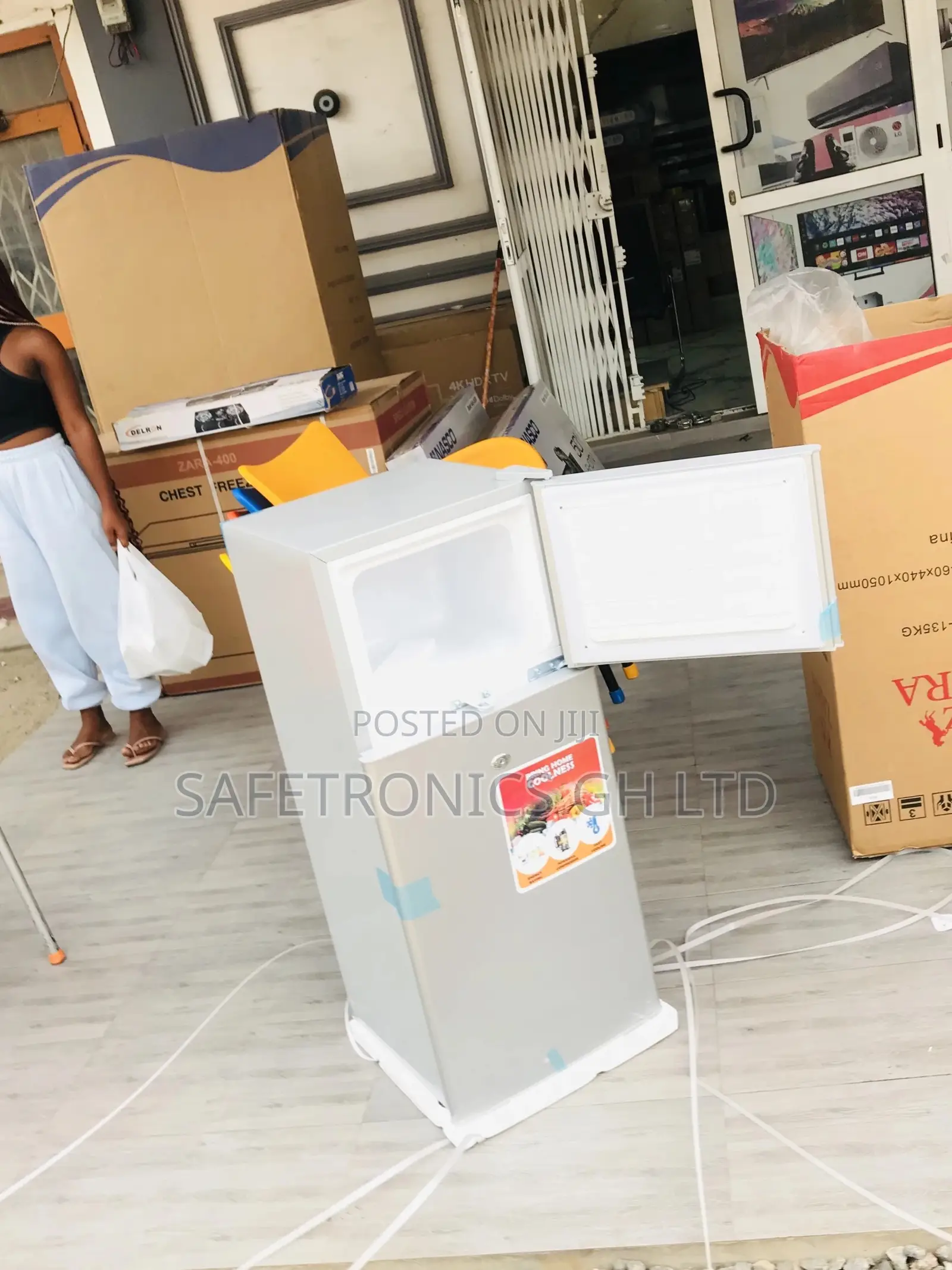 Topfreezer Lastest Doubledoor Gray Zara-14tm Fridge