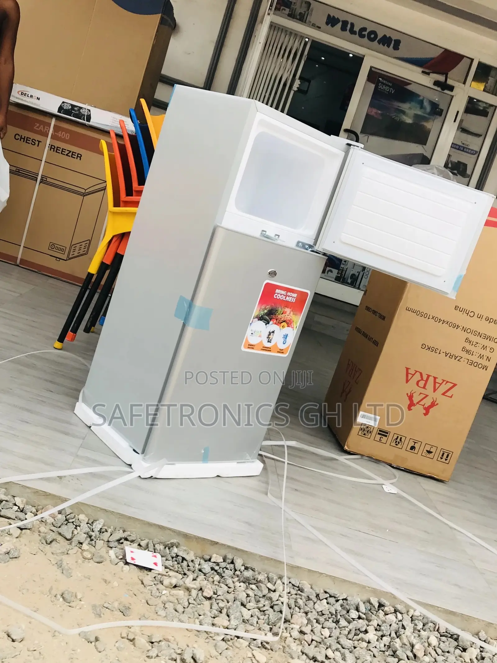 Gray Topfreezer Doubledoor Zara-14tm Reliable Fridge