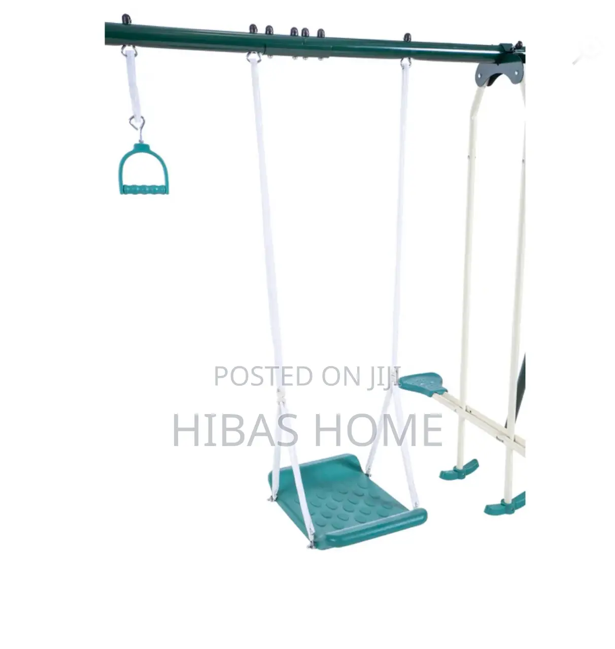9 Station Commercial Swing Set With Slide Free Installation