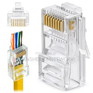 RJ45 Connectors CAT6 Pass Through Connectors Ends