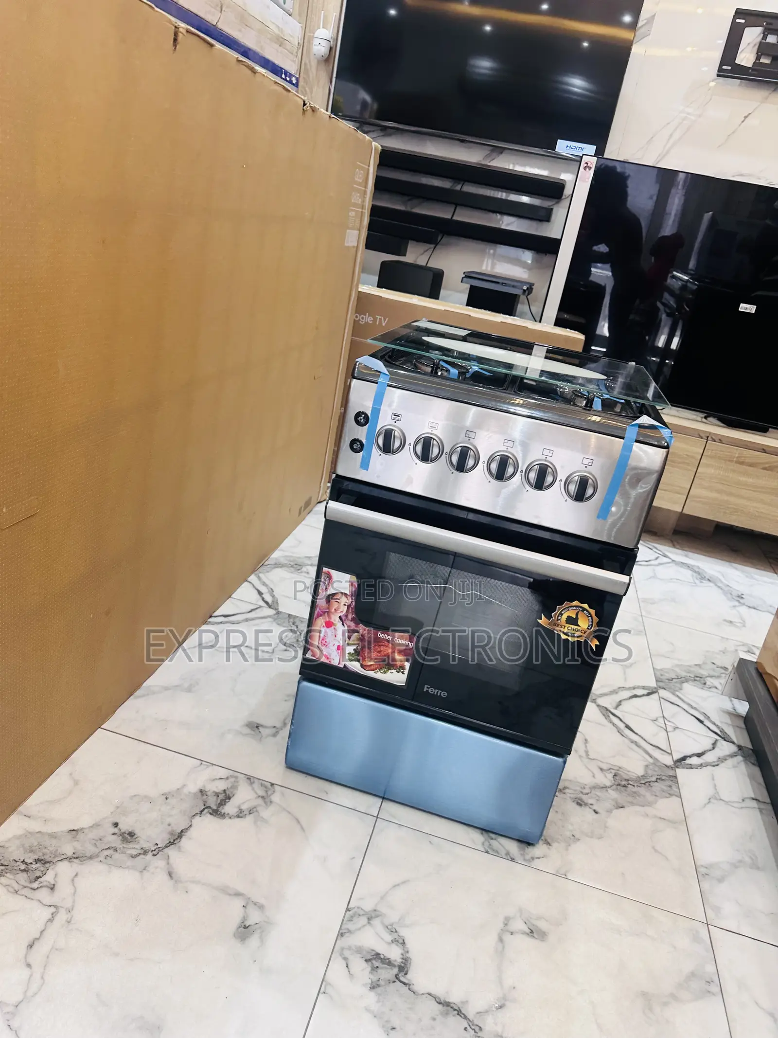 Multi Functional Gas Cooker Oven Grill 4b Rotisserie 50/60