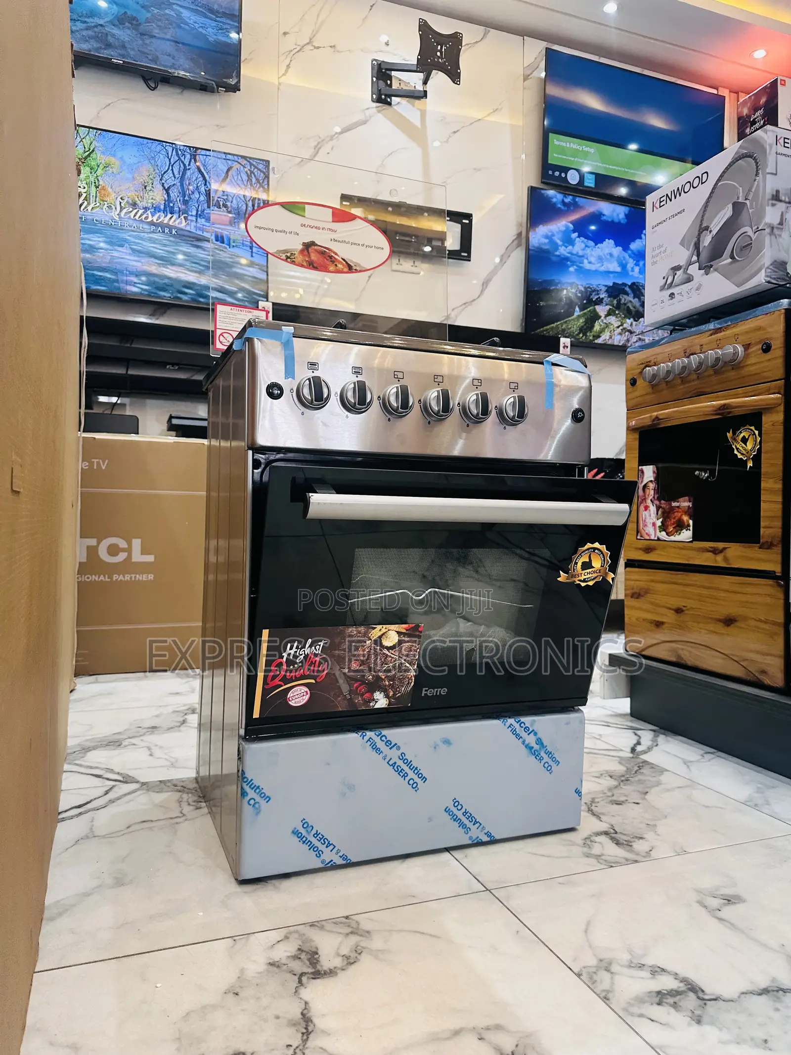 Strong  Ferre Gas Cooker Oven Grill 4burner 60/70