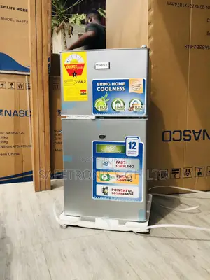 Gray Doubledoor Nasf2-120 Nasco Topfreezer Fridge