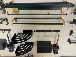 Black and Gold Bathroom Accessories