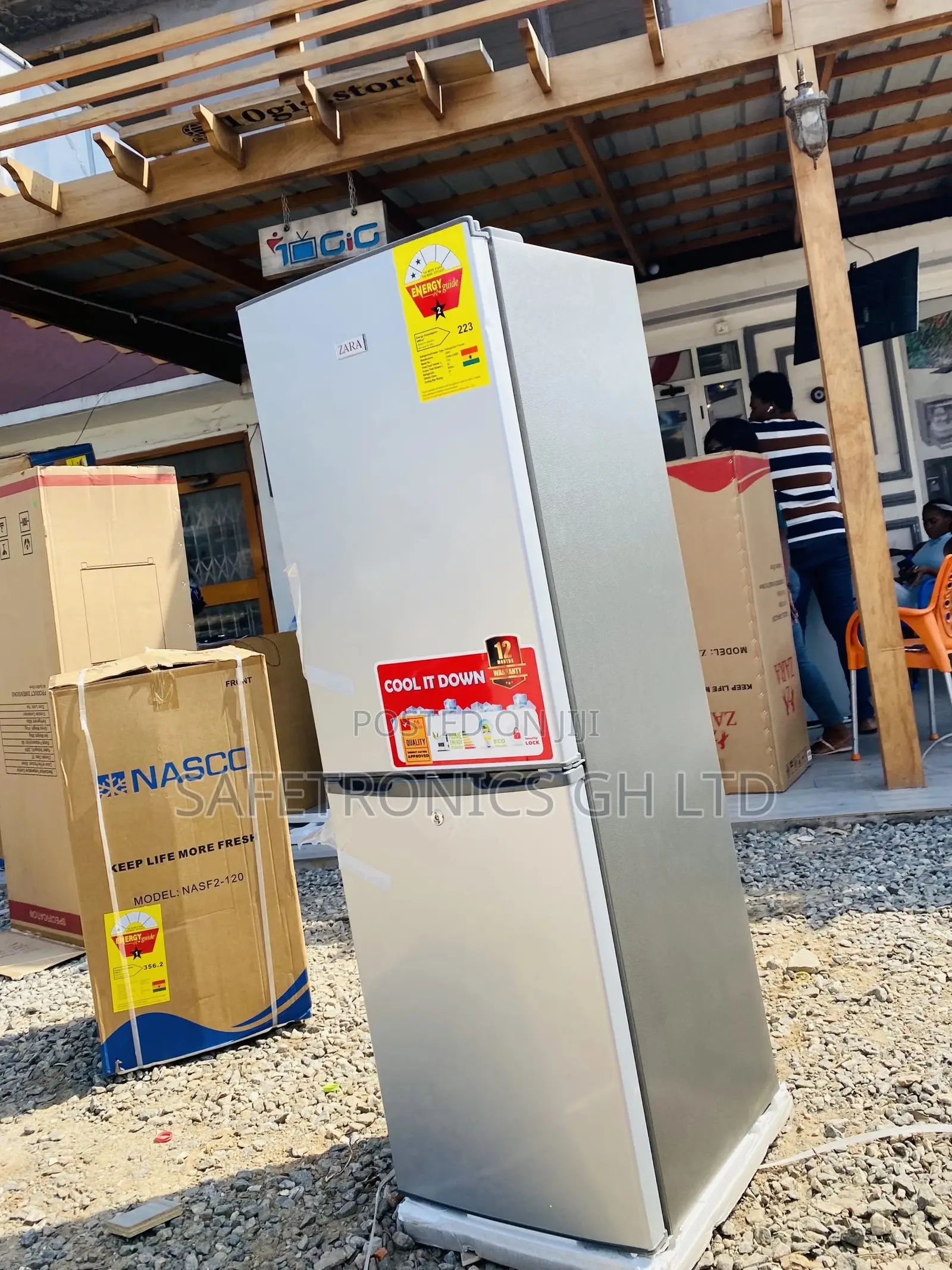 Doubledoor Lastest Zara-240bf Bottomfreezer Gray Fridge