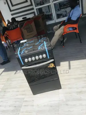 Oven With Grill 50x50 4 Gas Cooker Volcano Glass Lid
