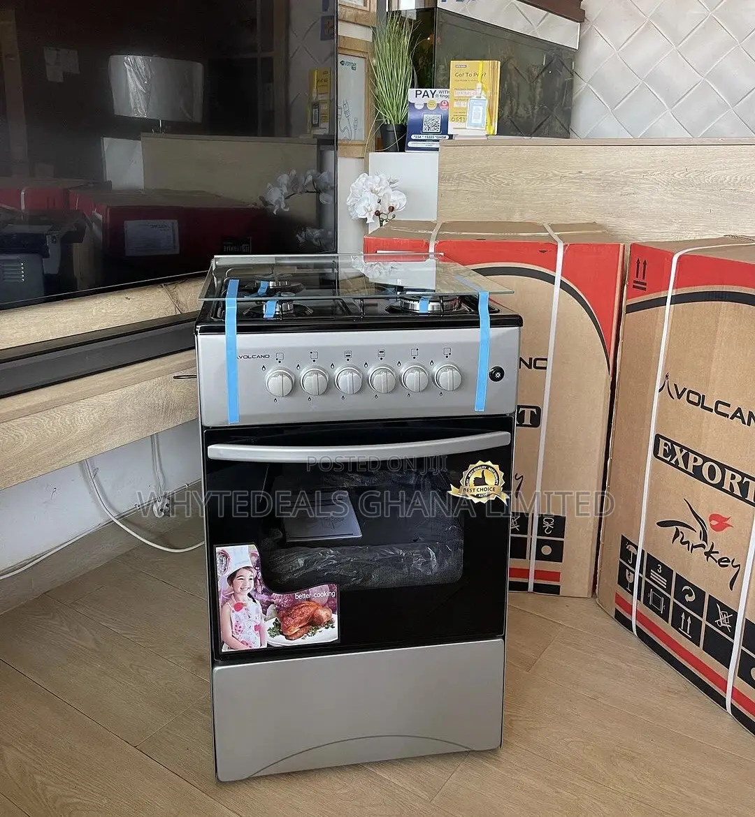 Cooking Made Easy!4~Burner Volcano Gas Cooker| Oven| Grill| Led Light