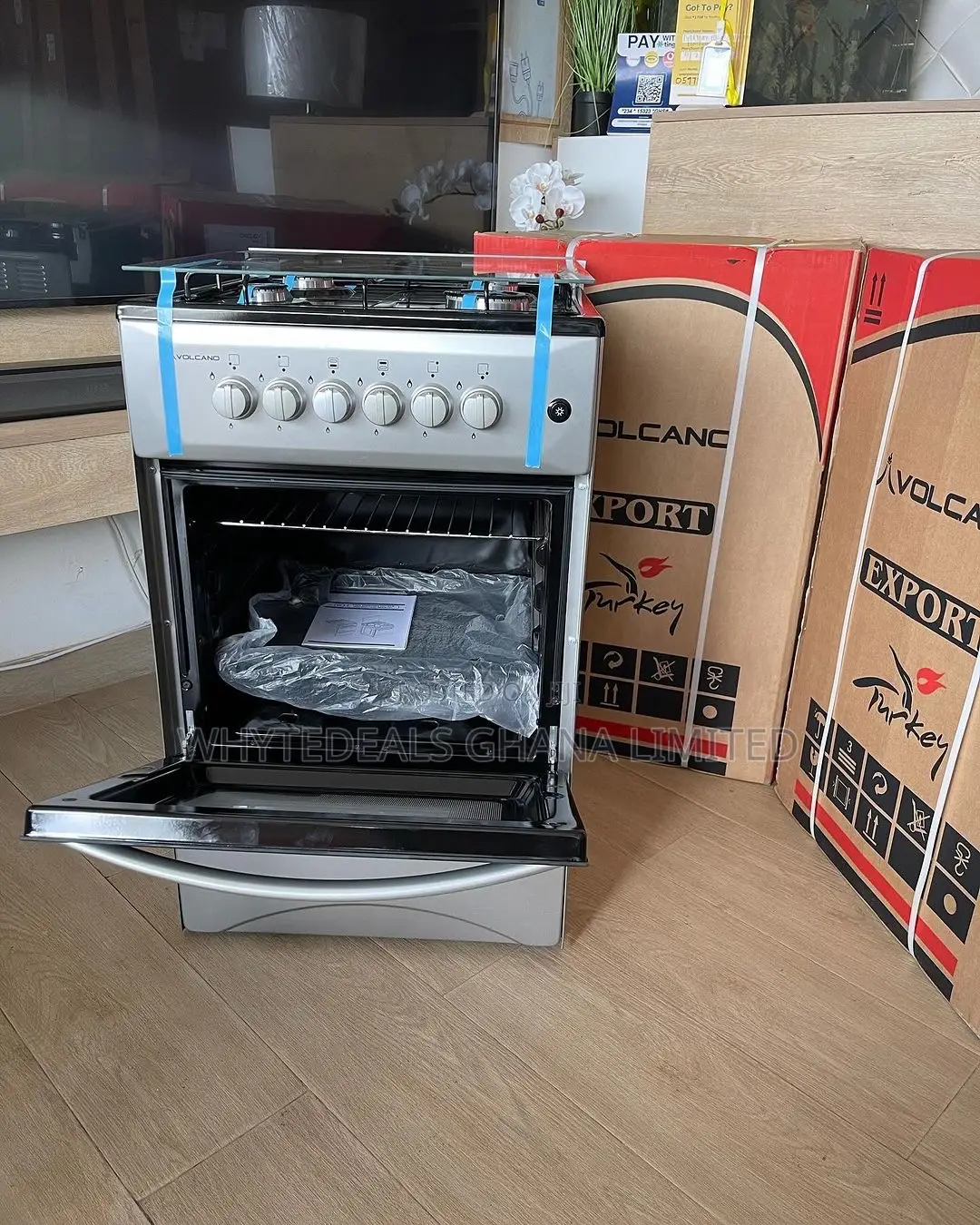 Cooking Made Easy!4~Burner Volcano Gas Cooker| Oven| Grill| Led Light